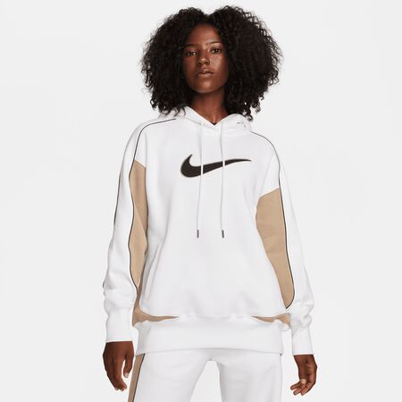 Nike Sportswear Swoosh Fleece Hoodie White