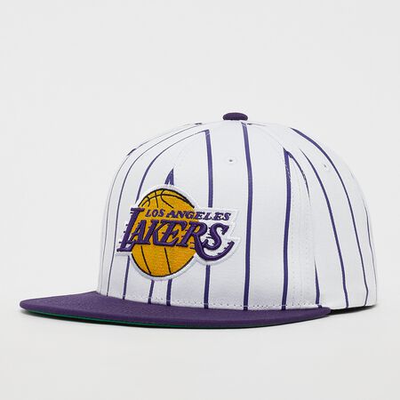 Los Angeles Lakers NBA Retro Pinstripe Snapback Hat