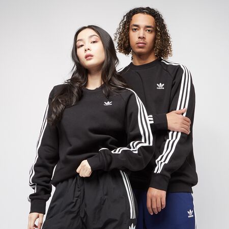 Óptima pala Sustancialmente adidas Originals adicolor 3-Stripes Fleece Sweatshirt black Workwear online  at SNIPES