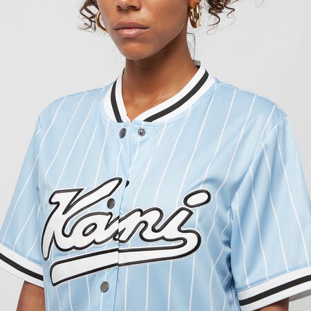 Karl Kani Varsity Pinstripe Baseball Shirt light blue/white T-Shirts online SNIPES